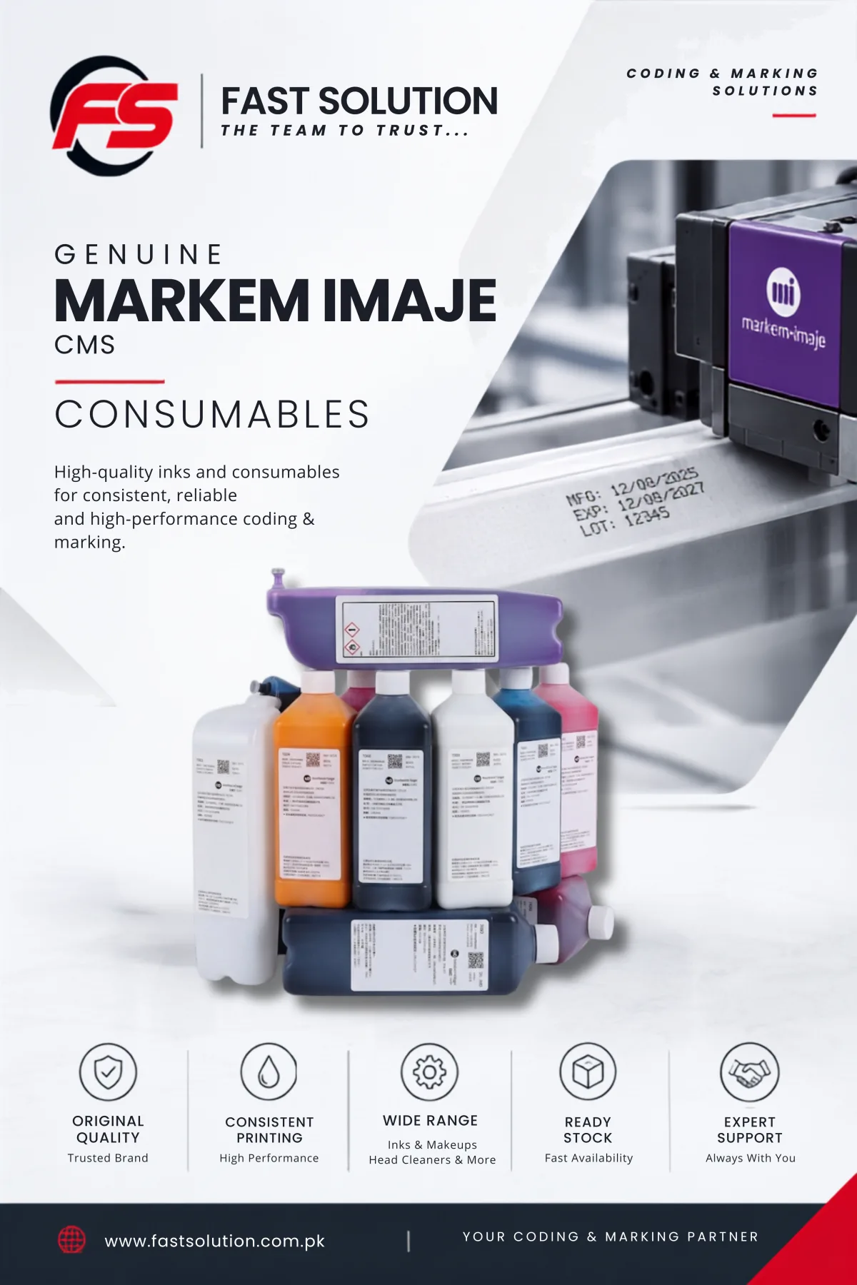 Markem Imaje Consumables - CMS ( Made in Germany )