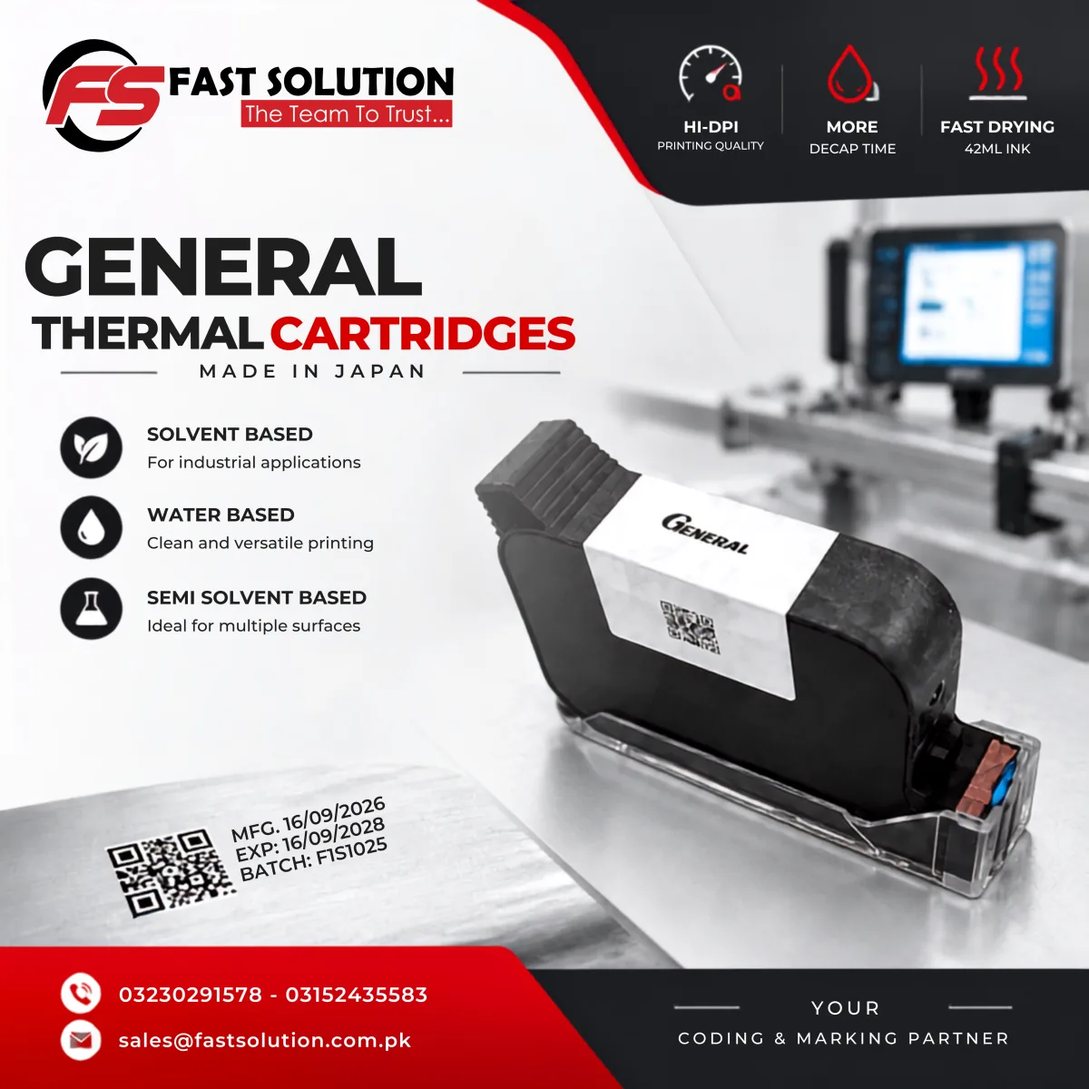 Thermal Cartridges - HP 2.5 Technology - Made in Vietnam