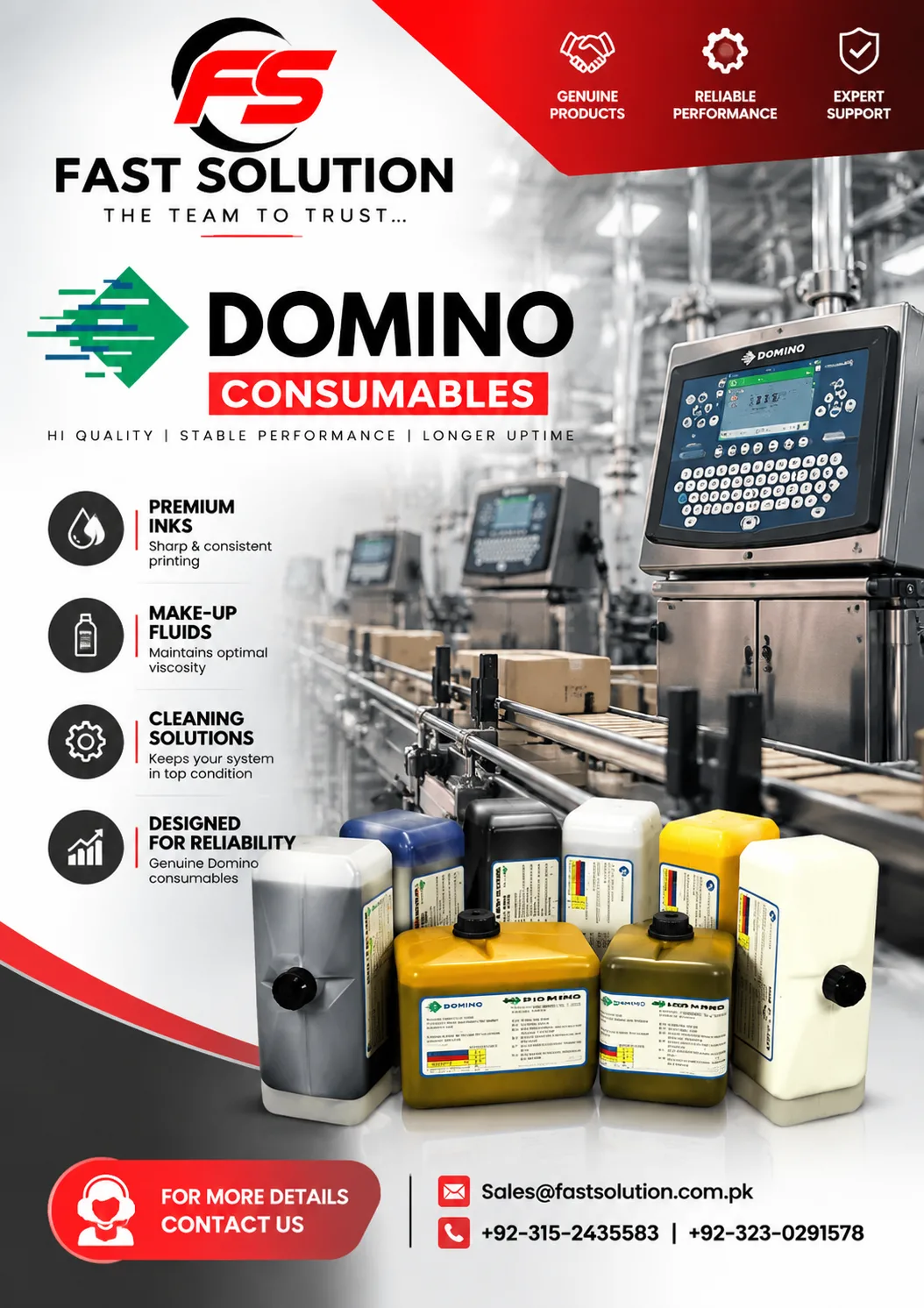 Domino Consumables -CMS ( Made in Germany )