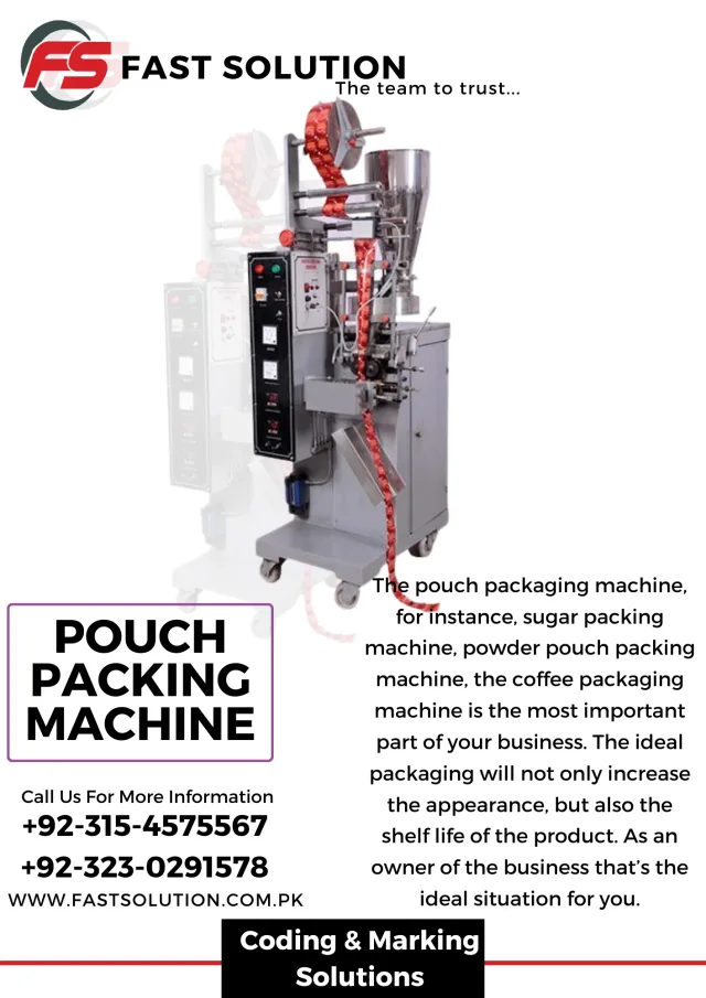 Pneumatic Pouch Packaging Machine for ( Salt, Snacks, Dairy, Edible oil, Powder, Spices )